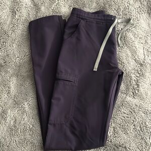 Figs purple shadow Yola skinny scrub pants